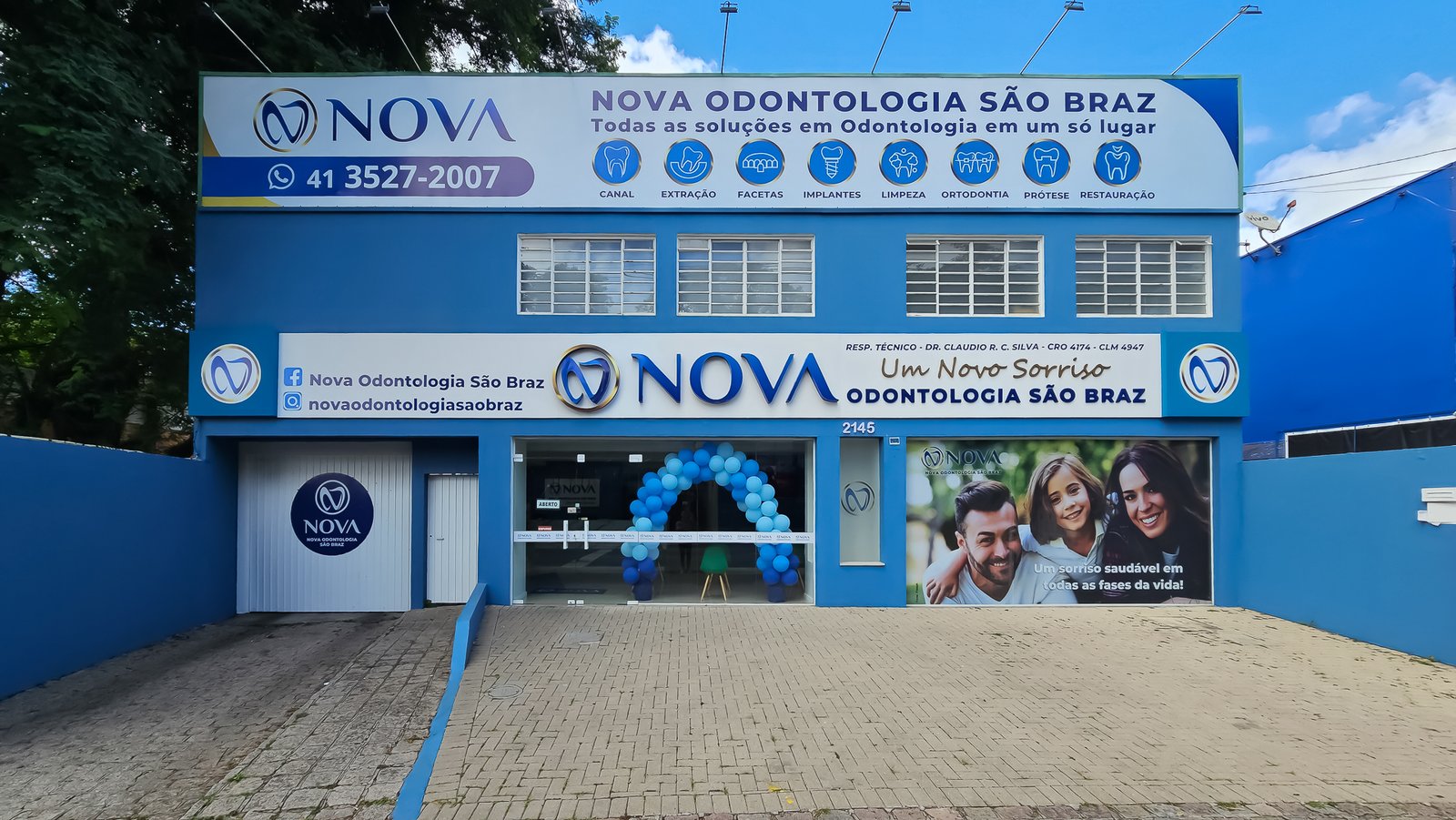 Fachada Nova Odontologia São Braz